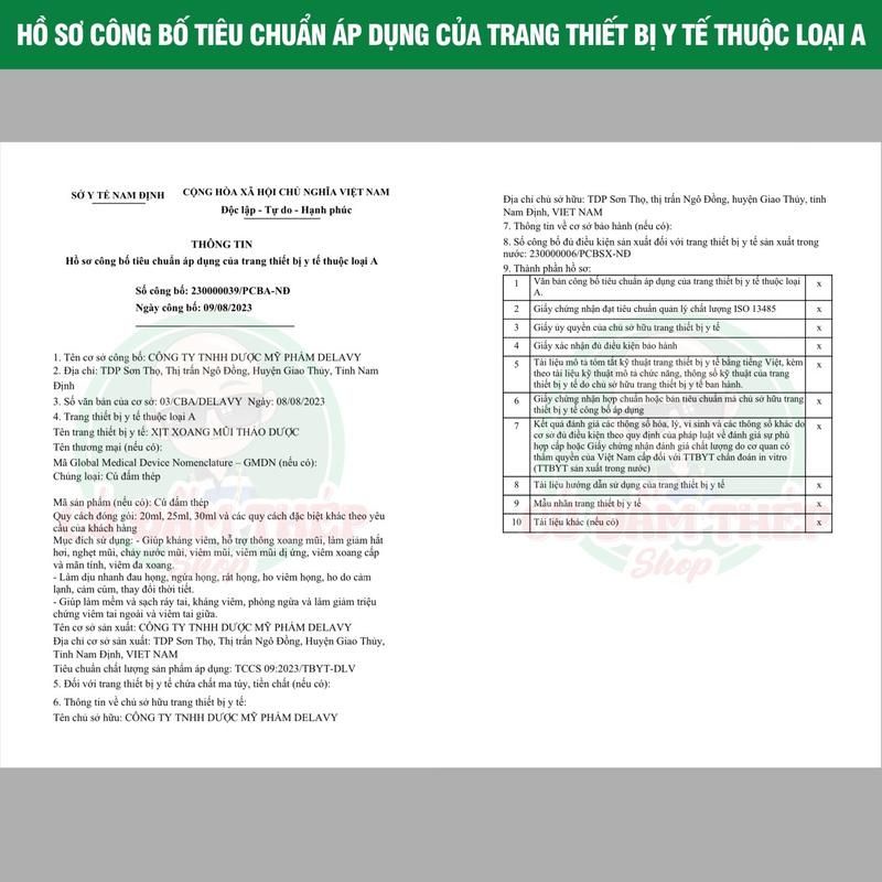 Xịt Xoang Mũi Thảo Dược Cú Đấm Thép Shop 25Ml,Hết Viêm Xoang Khoang Mũi Thông Thoáng Sạch Mũi Tức Thì