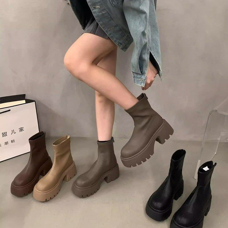 Giày Bốt Cổ Cao Thời Trang Dành Cho Nữ