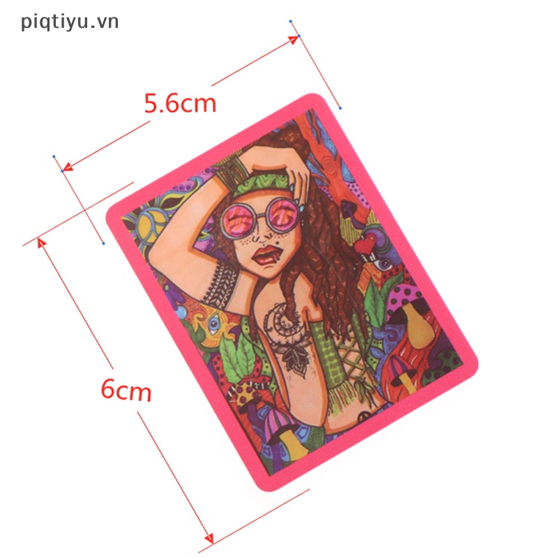 Bộ 50 sticker Dán Trang Trí Ván Trượt Hình hippie