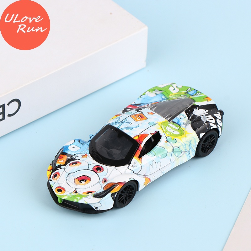 Uloverun Mô Hình Xe Hơi Thể Thao graffiti Bằng Hợp Kim Tỉ Lệ 1: 36