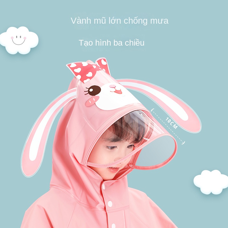 Áo Mưa Thiết Kế Xinh Xắn Cao Cấp Dành Cho Bé Mẫu Giáo Scho