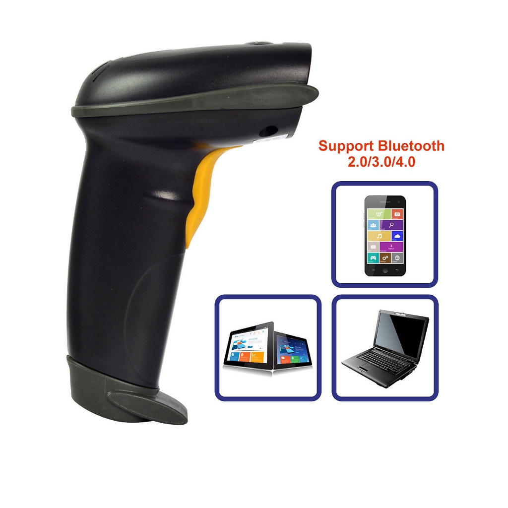 Máy Quét Mã Vạch Không Dây Bluetooth KAW 136E Đọc Mã Vạch QR, Cực Nhạy Bảo Hành 12 Tháng