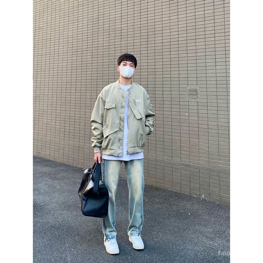 Áo Khoác Bóng Chày Dáng Rộng Kiểu Cách Mỹ Thời Trang Xuân Thu Cao Cấp Cho Nam Và Nữ