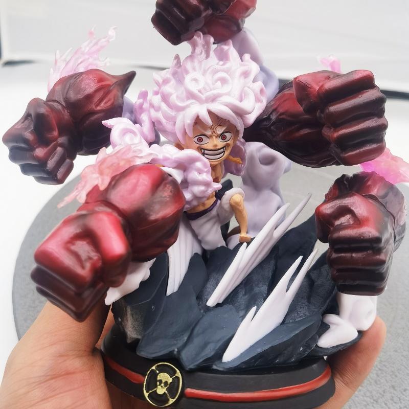 Mô hình Luffy Gear 5 có 5 nắm đấm đỏ cao 17 cm - Mô hình One Piece