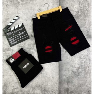 Quần short jean nam vải denim rách form nhẹ thêu Vá gối siêu đẹp mẫu mới cao cấp PVT FASHION