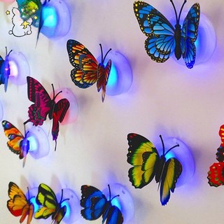Giáng sinh đèn led trang trí hình bướm 3d màu sắc ngẫu nhiên