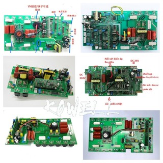 Bo mạch máy hàn điện tử 200 250a 8 sò 12 20 mosfet 23n50 k3878 chính hãng phụ kiện sửa máy hàn