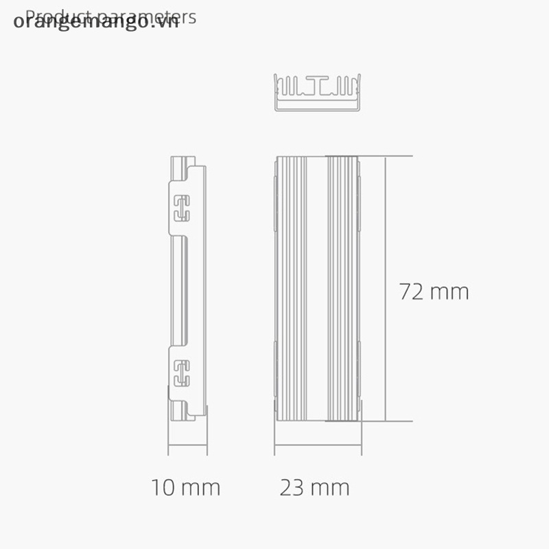 Orangemango m.2 ssd Làm Mát Bằng Hợp Kim Nhôm Hiệu Quả Cho ps5 pad vn