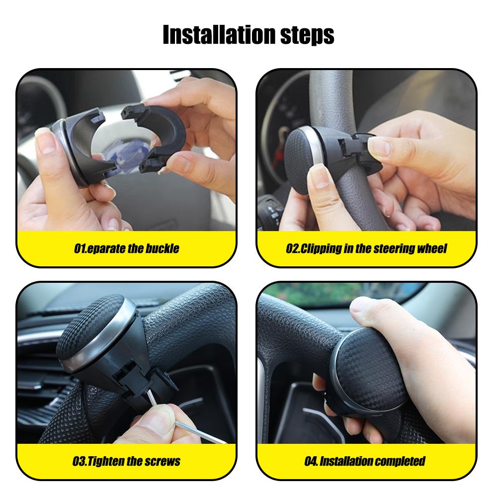 Núm Điều Khiển Vô Lăng Xe Hơi / Xe Tải Bằng Sợi carbon Chống Trượt Thông Dụng