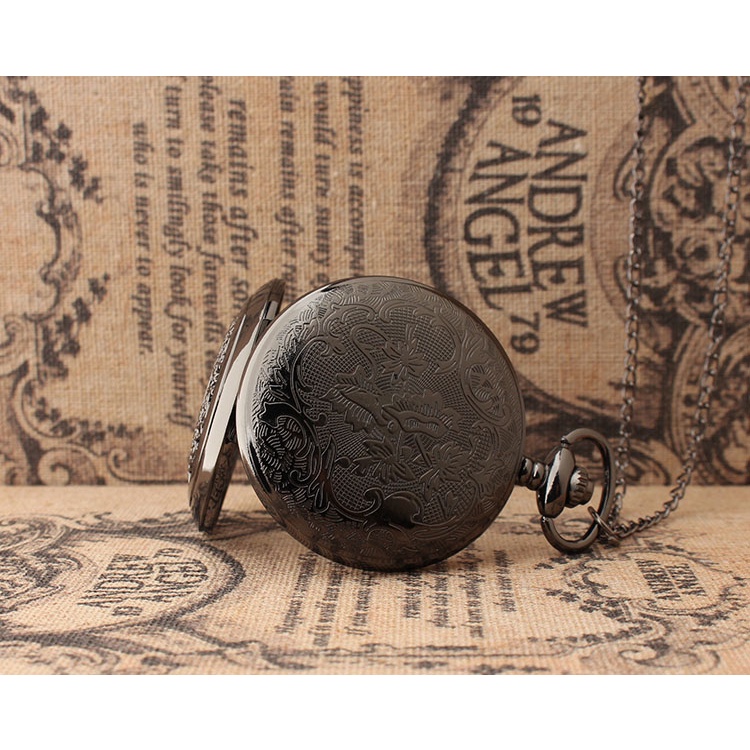 Đồng Hồ Quả Quýt Chạm Khắc Ngôi Sao Mặt Trăng Phong Cách Âu Mỹ 2017