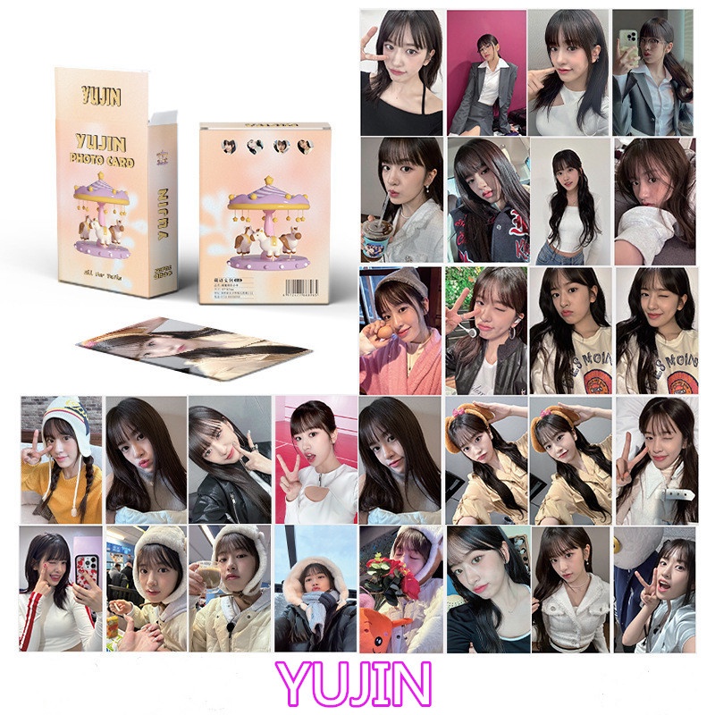 IVE Laser Card Set 50 Tấm Thẻ Ảnh WONYOUNG Leeseo YuJin LOMO Card Hình Nhóm Nhạc