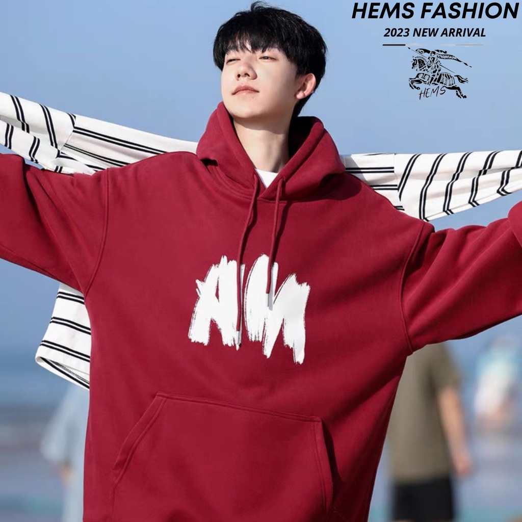 Áo Hoodie Nỉ Bông AM Unisex, Áo Hoodie Basic Hottrend 2023 Hems Fashion