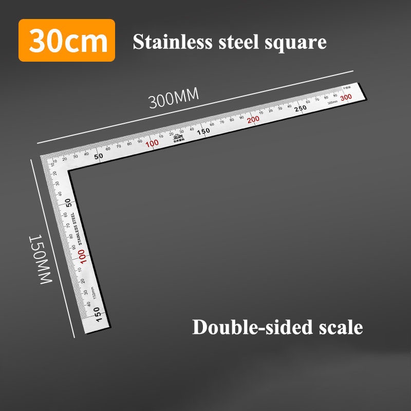 Thước Đo Góc Hình Chữ l Bằng Thép Dùng Trong Làm Mộc