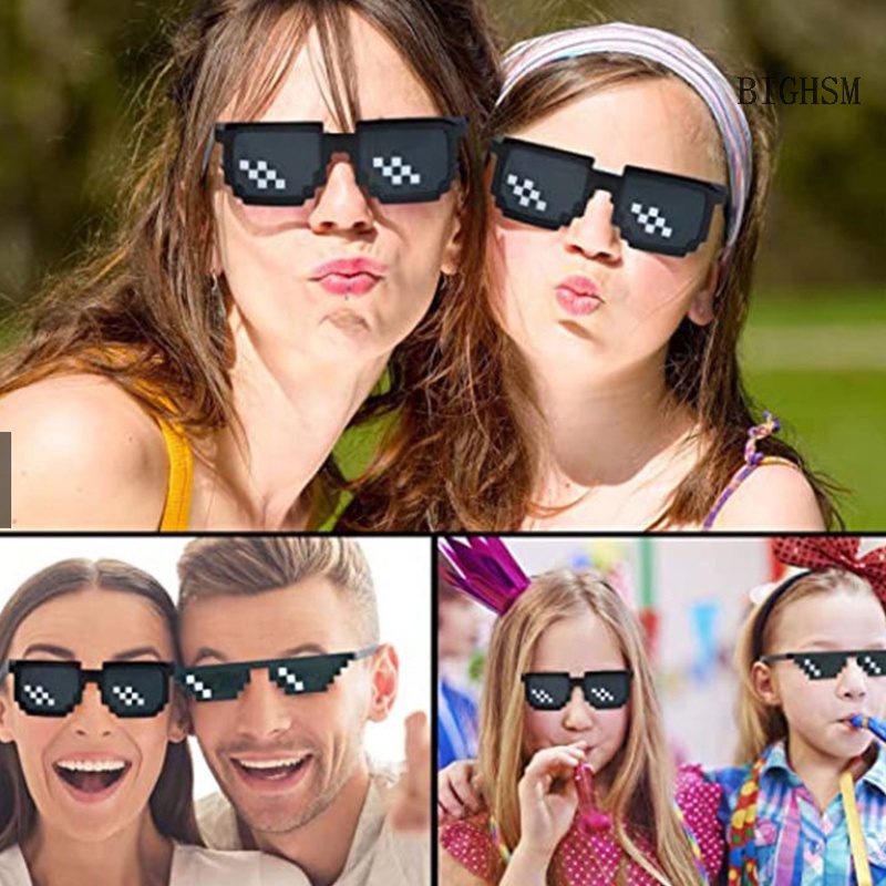 Skk Kính Mát Gọng Vuông Khảm Đá vintage Thời Trang unisex