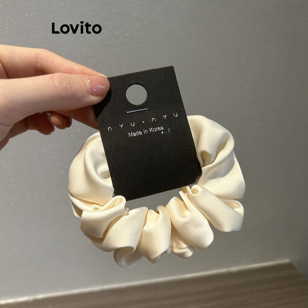 Lovito Dây buộc tóc cơ bản đơn giản thông thường cho nữ LFA01058