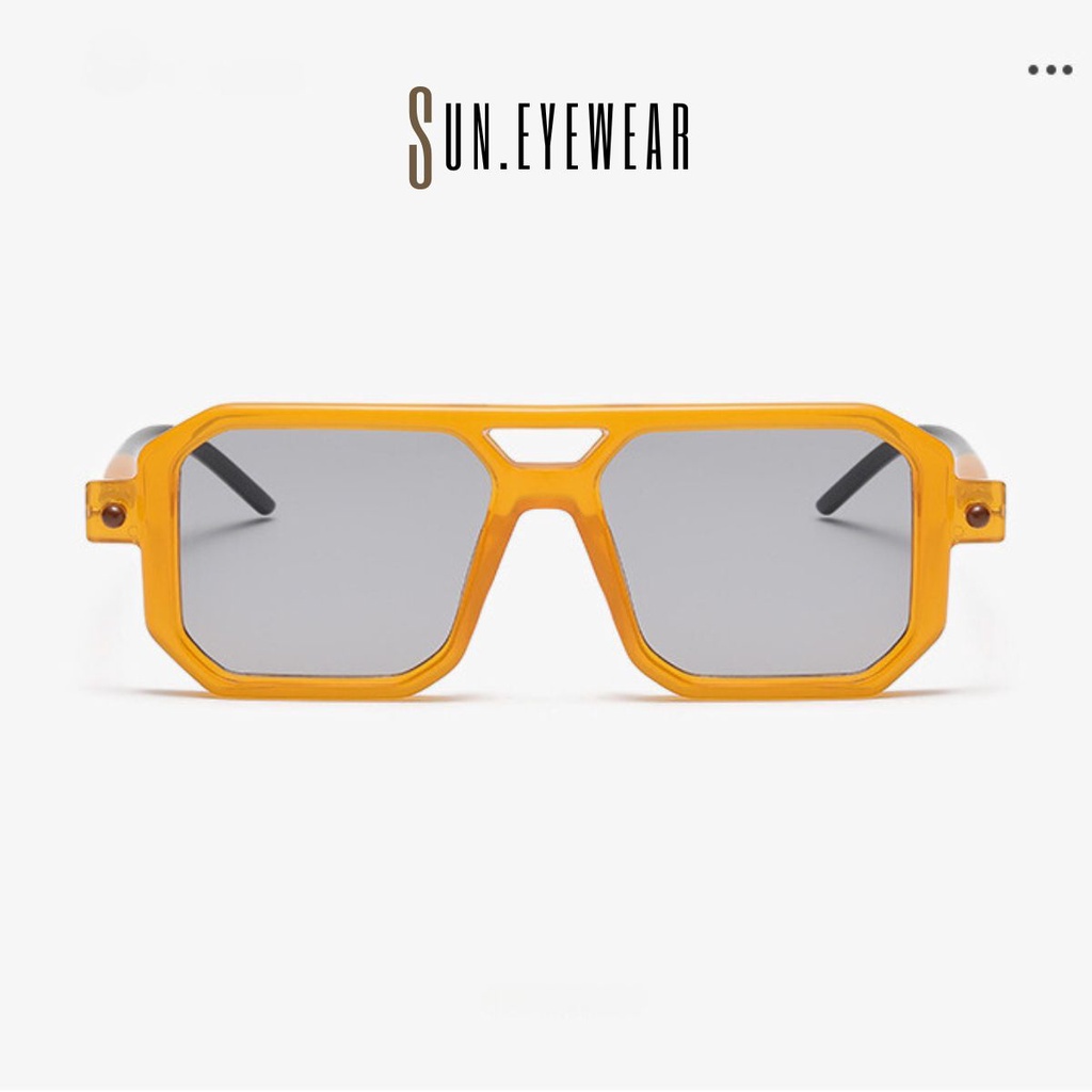 Kính mát thời trang Kuboraum cao cấp, mắt kính nam nữ gọng vuông kiểu dáng trẻ trung - Sun Eyewear