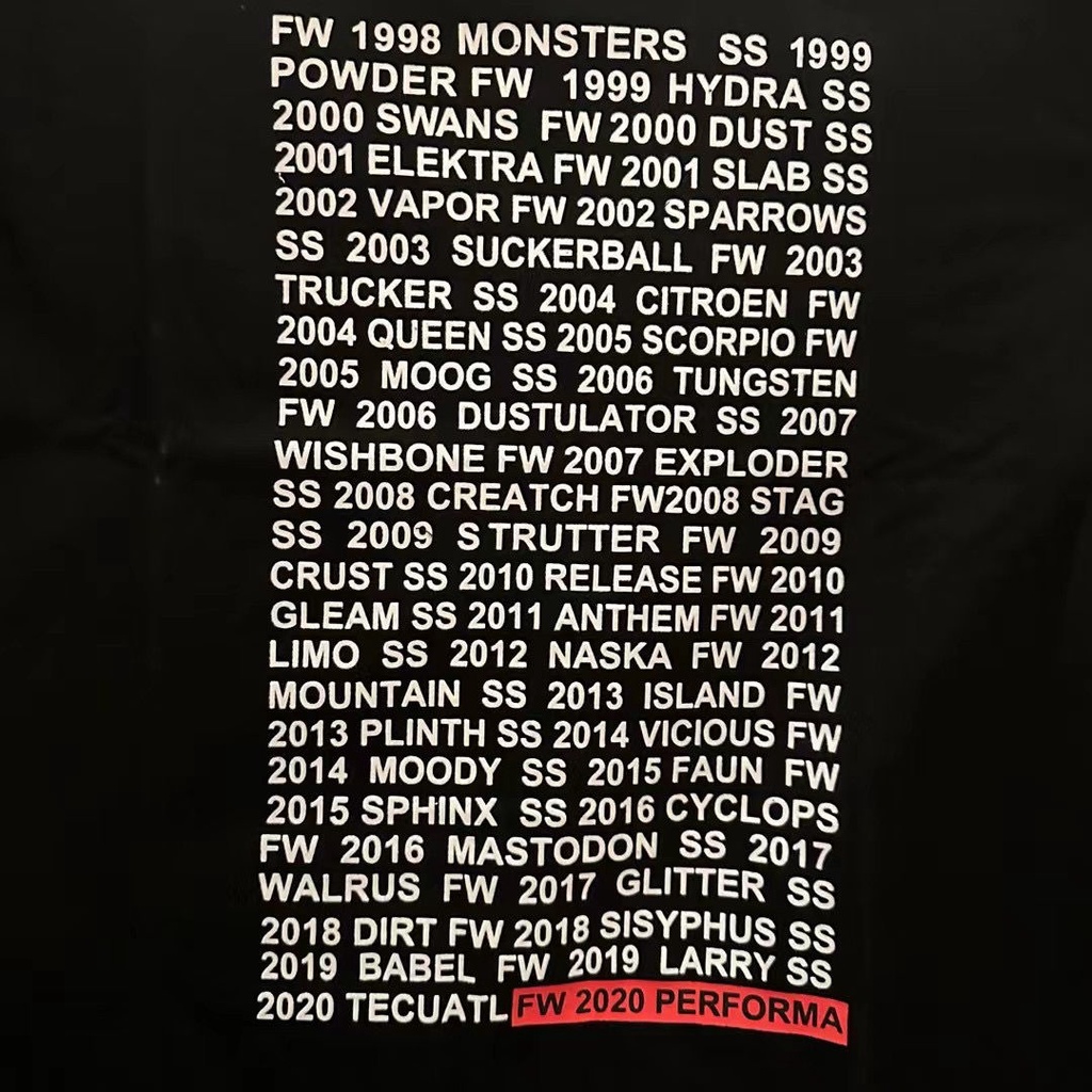 ZTBN FAR ARCHIVE WANG Jiaer niche fashion brand slogan letter flocking printing loose round neck short sleeve t for men and women