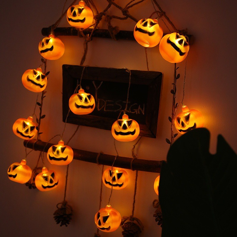 Dây Đèn 1.5 / 3m Hình Quả Bí Ngô Trang Trí halloween