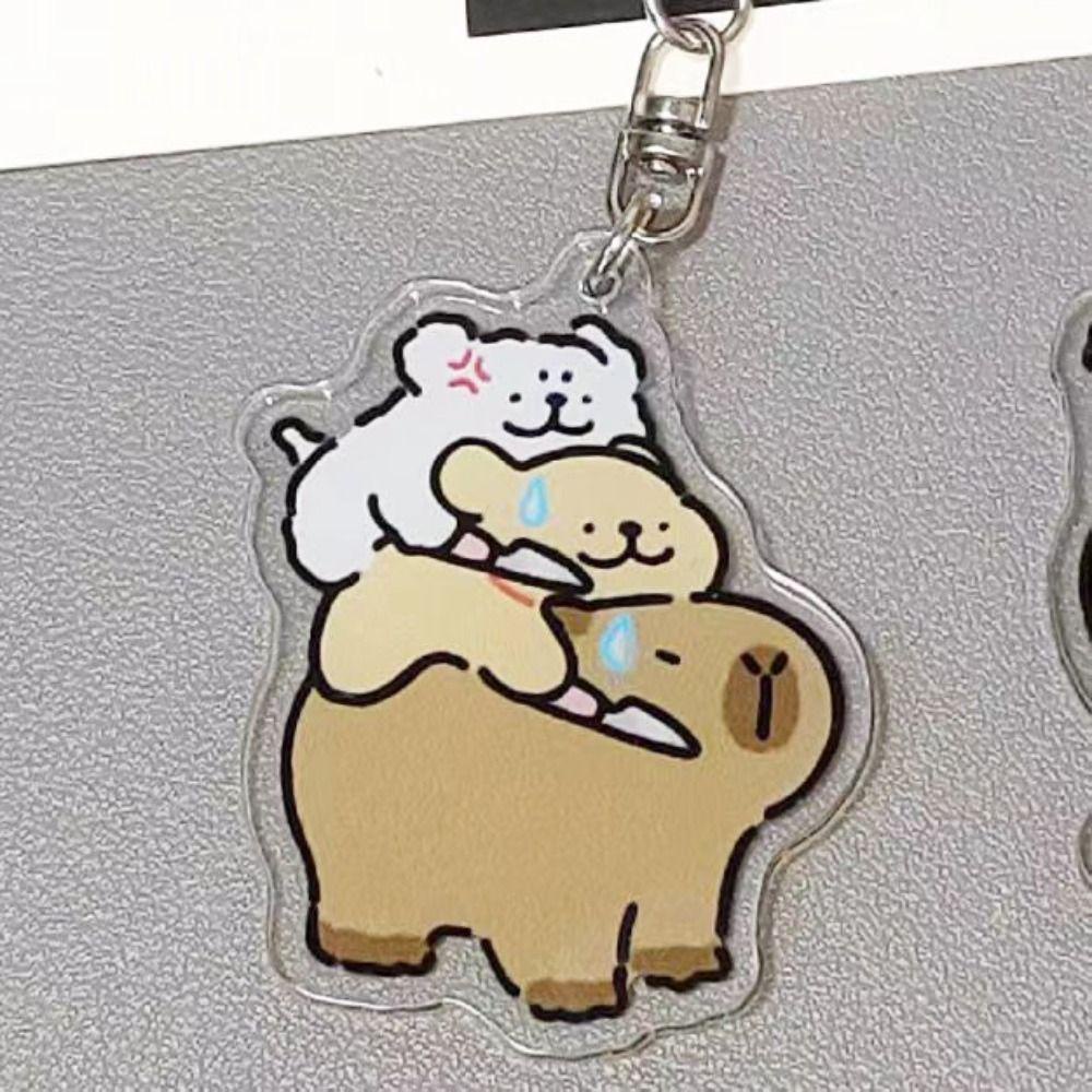 Móc Khóa Treo Túi Xách capibara capybara capybara capybara Vans 1 Bằng acrylic Họa Tiết Hoạt Hình Dễ Thương Sáng Tạo