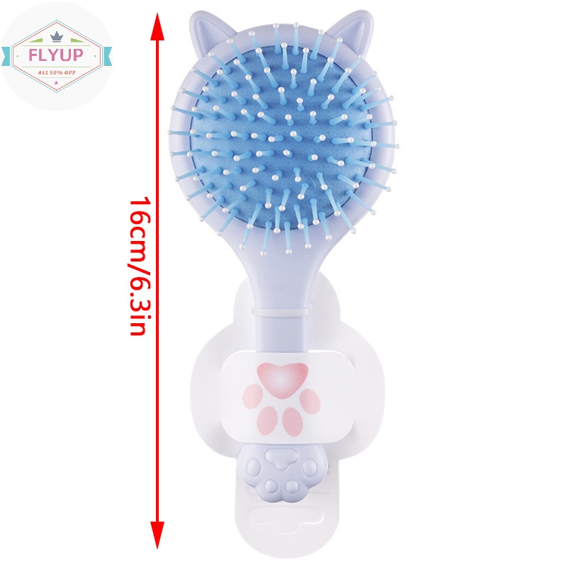 Flyup Lược Chải Tóc mini Hình Tai Mèo Có Gương Trang Điểm Mát Xa Da Đầu Làm Đẹp Cho Nữ vn