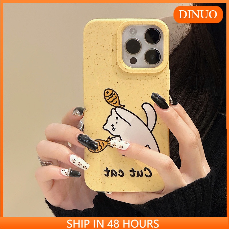 Hoạt Hình Ốp Điện Thoại Lúa Mì Hình Mèo Cho iphone15 / 14promax / 13 / 12 / 11 / xr / xs / x / xsmax / 7 / 8plus/XM-1