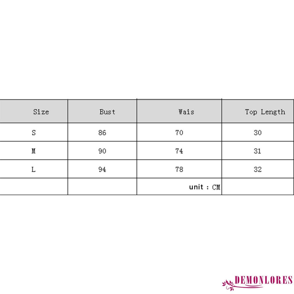 Demonlores Set Áo 2 Dây + Quần Lót Thời Trang Hè Cho Nữ