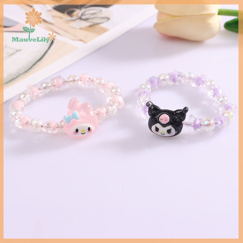 Lily cinnamoroll kuromi my melody Vòng Tay Pha Lê Dễ Thương Làm Quà Tặng Sinh Nhật Cho Bạn Gái