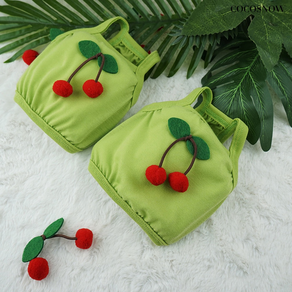 Áo polyester Bắt Mắt Họa Tiết cherry Chống Tràn Cho Thú Cưng