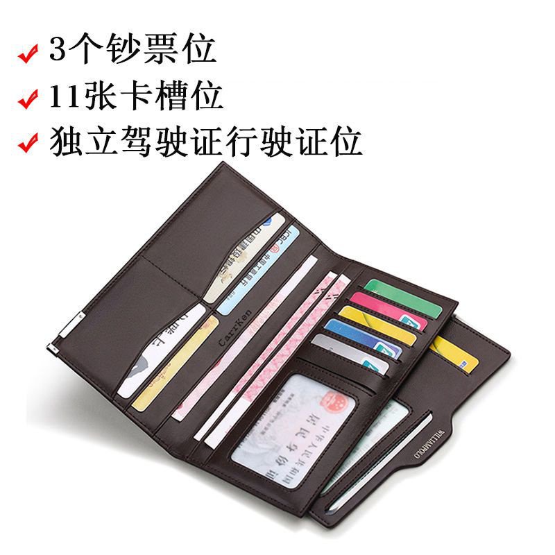 Ví Dài Siêu Mỏng Đựng Bằng Lái Xe Thời Trang Cao Cấp 4p3a Cho Nam