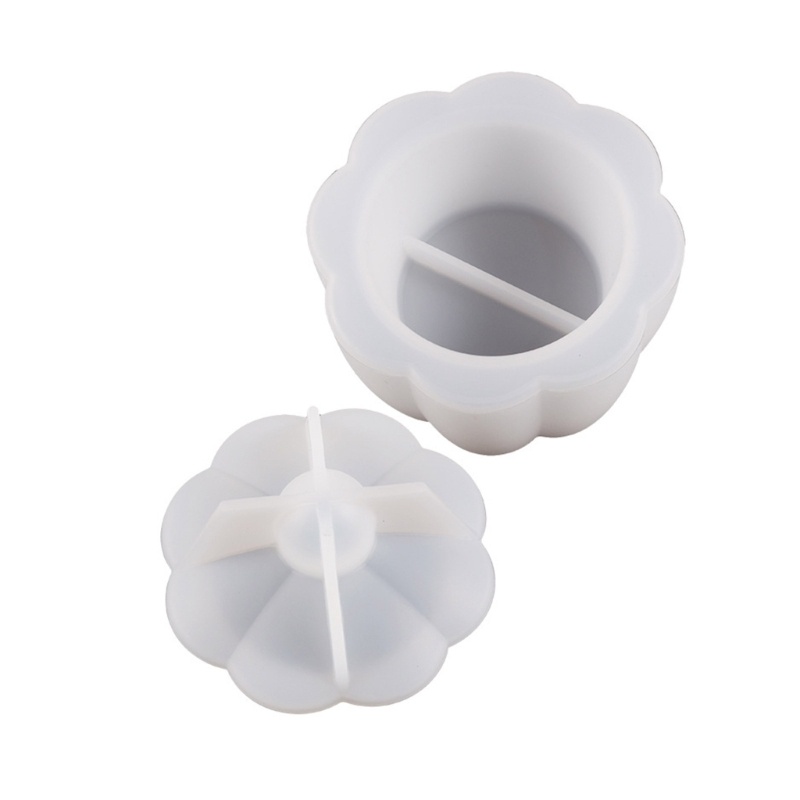 Khuôn Làm Đồ Thủ Công Hình Bông Hoa Bằng Nhựa resin Có Nắp
