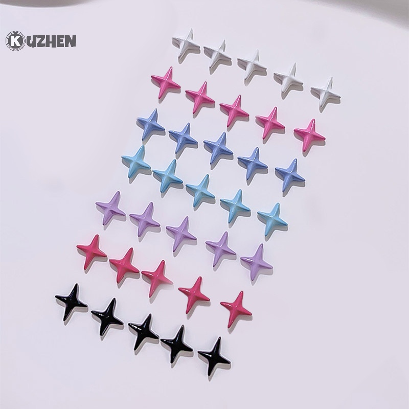 Set 5 Ngôi Sao 3d mini Bằng Hợp Kim 4 Màu Dùng Trang Trí Móng Tay Nghệ Thuật