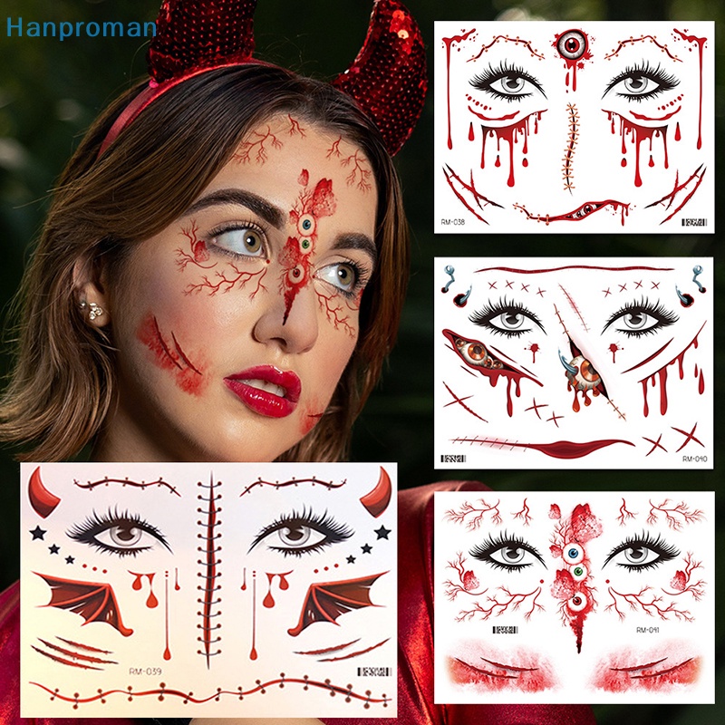 Hình Xăm Dán Vết Thương Máu Hóa Trang halloween Chống Thấm Nước