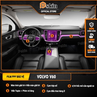 Dán Film PPF chống xước bảo vệ nội thất xe Volvo-V60 (Pskin)