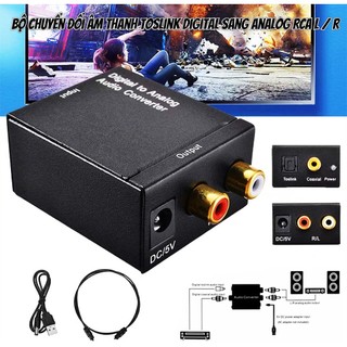 Bộ chuyển đổi âm thanh toslink digital sang analog rca l / r