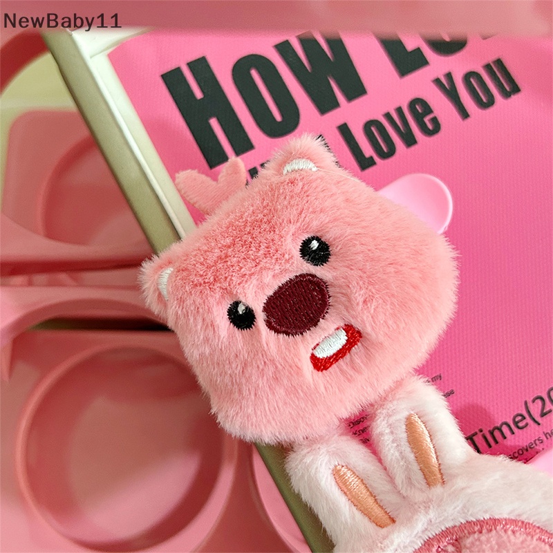Newbaby Kẹp Tóc Mái Cắt Hình Trái Tim Hoạt Hình Màu Hồng Dễ Thương Dành Cho Nữ Tuổi Teen / Bé Gái