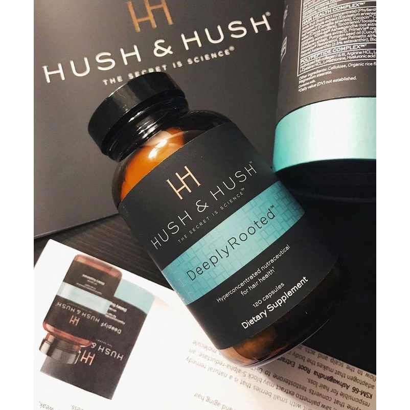 Viên Uống Tăng Cường Dinh Dưỡng Cho Tóc, Phục Hồi & Giảm Rụng Hush & Hush Deeply Rooted 120 viên