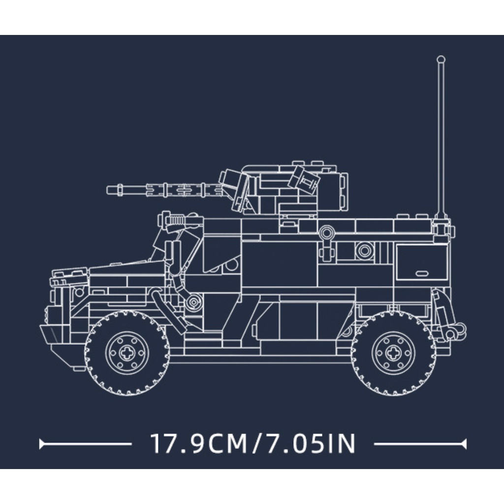 Bộ 519 Món Đồ Chơi Xếp Hình Phương Tiện Giao Thông moc typhoon vdvs 1: 35 diy
