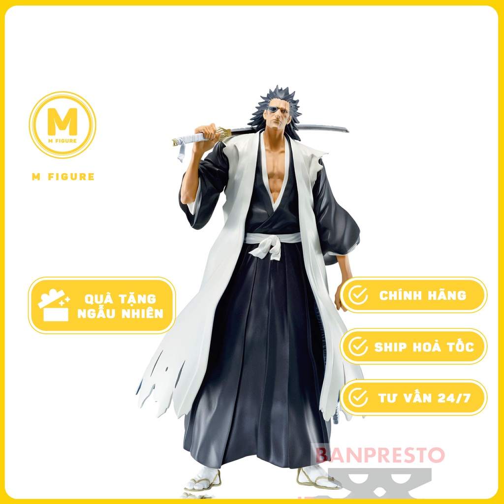 MÔ HÌNH Zaraki Kenpachi - Bleach - Solid and Souls (Bandai Spirits) FIGURE CHÍNH HÃNG