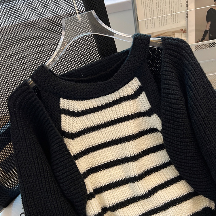 Áo Khoác cardigan Dệt Kim Không Tay Phong Cách Pháp Thời Trang Mùa Thu Hàng Mới Dành Cho Bạn Nữ