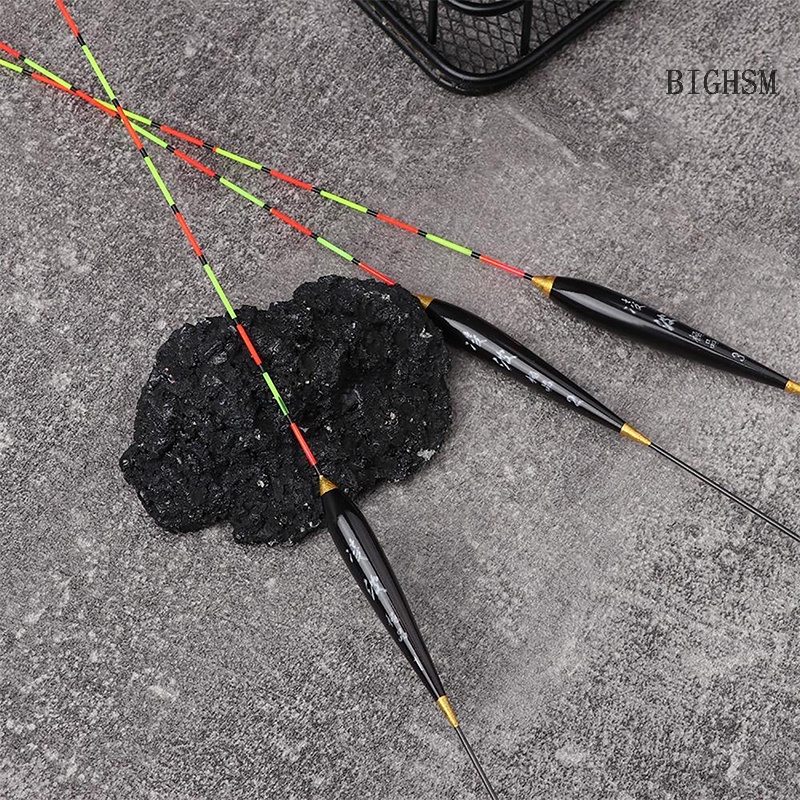 Bighsm Phao Nổi Câu Cá Bằng Gỗ Màu Dạ Quang Độ Nhạy Cao skk