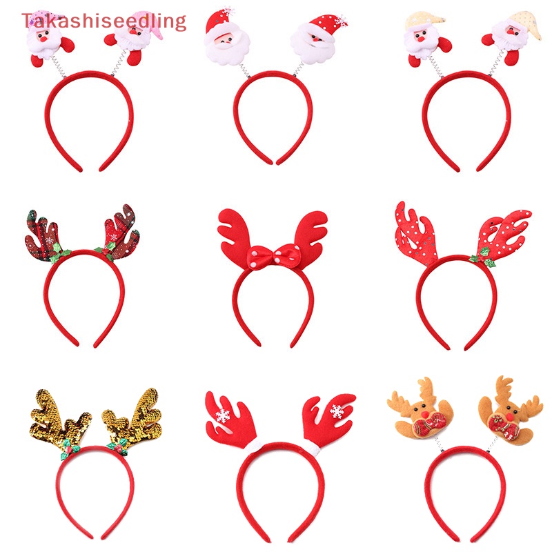 Băng Đô Cài Tóc Hình Tuần Lộc / Cây Thông Giáng Sinh / Năm Mới Dễ Thương Cho Bé