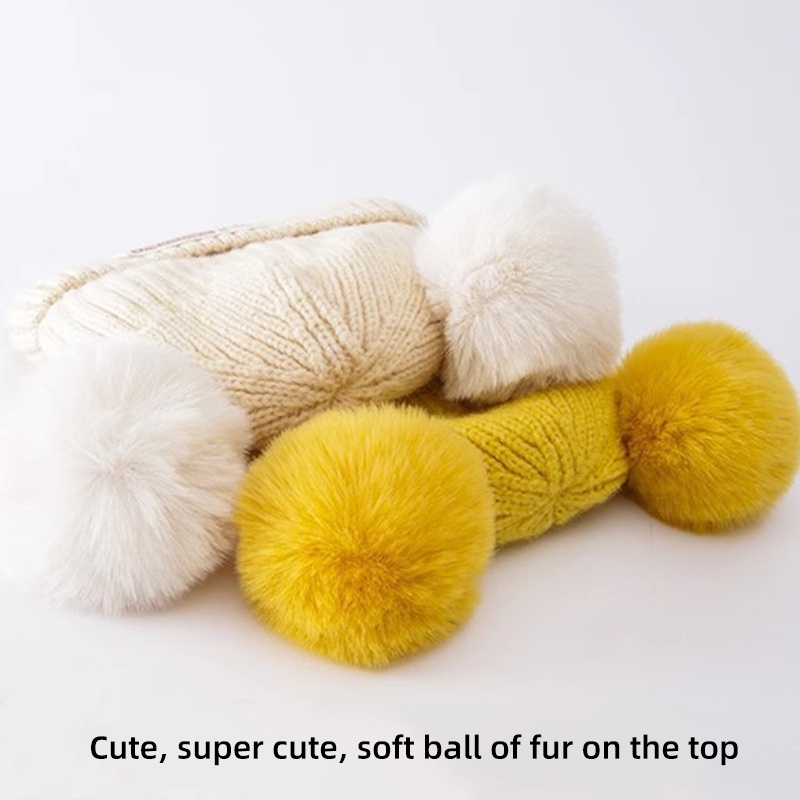 Mũ beanie Trùm Đầu Màu Trơn Dễ Thương Cho Trẻ Sơ Sinh