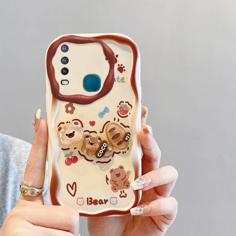 Ốp lưng vivo y15 ốp lưng vivo y17  Ốp Điện Thoại Gắn Búp Bê 3d Dễ Thương Cho vivo u10 vivo y17 y12