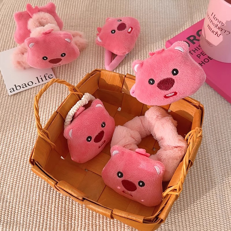 Loopy búp bê dễ thương tóc tie tóc clip dễ thương cô gái tóc tie tóc dây bangs kẹp tóc bên