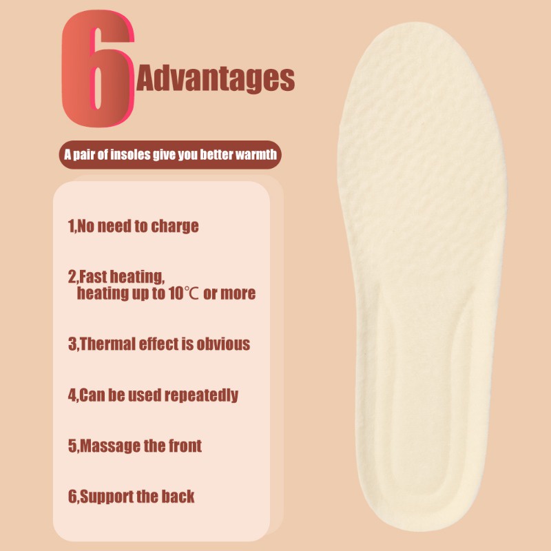 Miếng Lót Giày Vải Len Lông Cừu Dày Dặn Giữ Ấm Mùa Đông Cho Nam Nữ