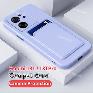 Ốp Điện Thoại Silicon Mềm Có Ví Đựng Thẻ Cho xiaomi 13t 13tpro 2023 13t 13 t t13 13tpro xiaomi13t pro 2023