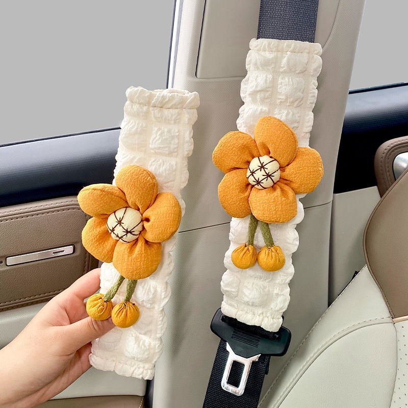 Vỏ Bọc Dây Đai An Toàn Xe Hơi Kiểu Hoạt Hình Dễ Thương Cho Bạn Gái