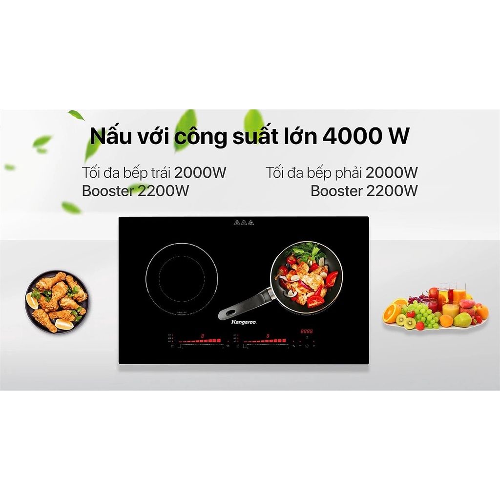 Bếp Điện Từ Đôi Thái Lan Kangaroo KG865i - Hàng Chính Hãng