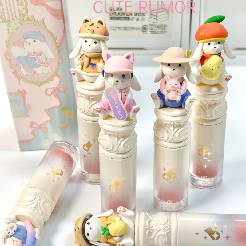 CUTE RUMOR Son môi tráng gương dưỡng ẩm mờ