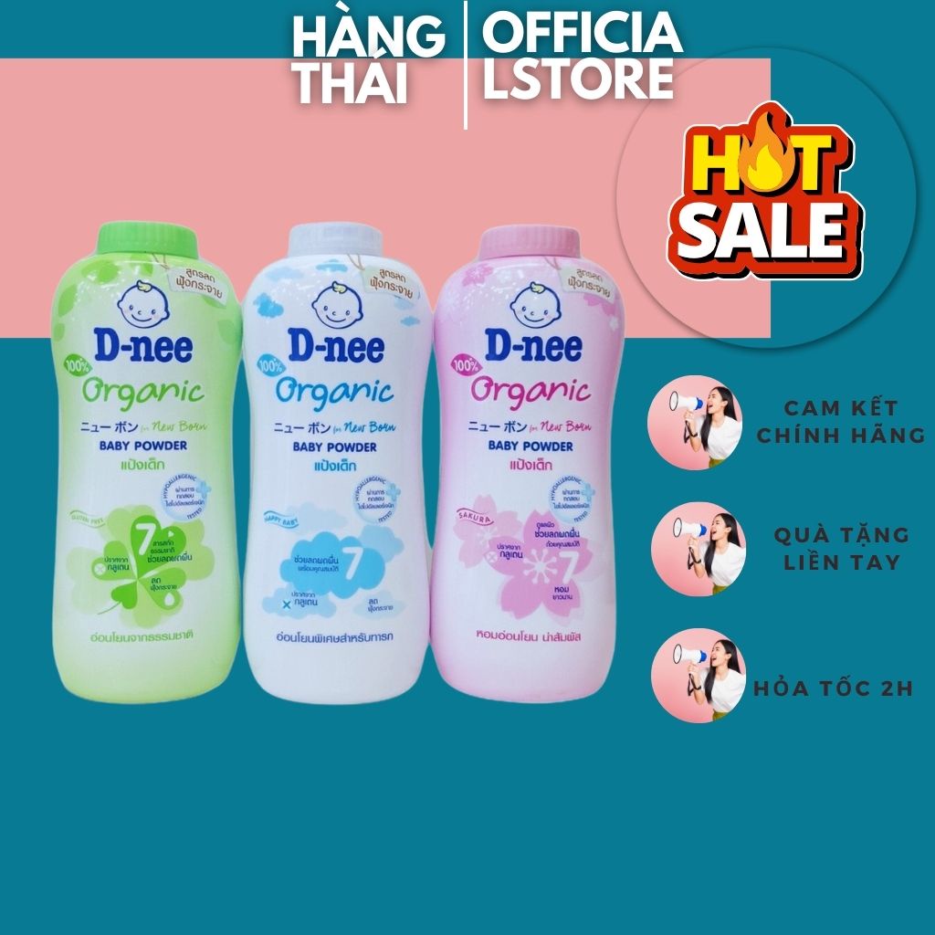 Phấn Rôm DNEE ORGANIC 350g THÁI LAN cho bé !
